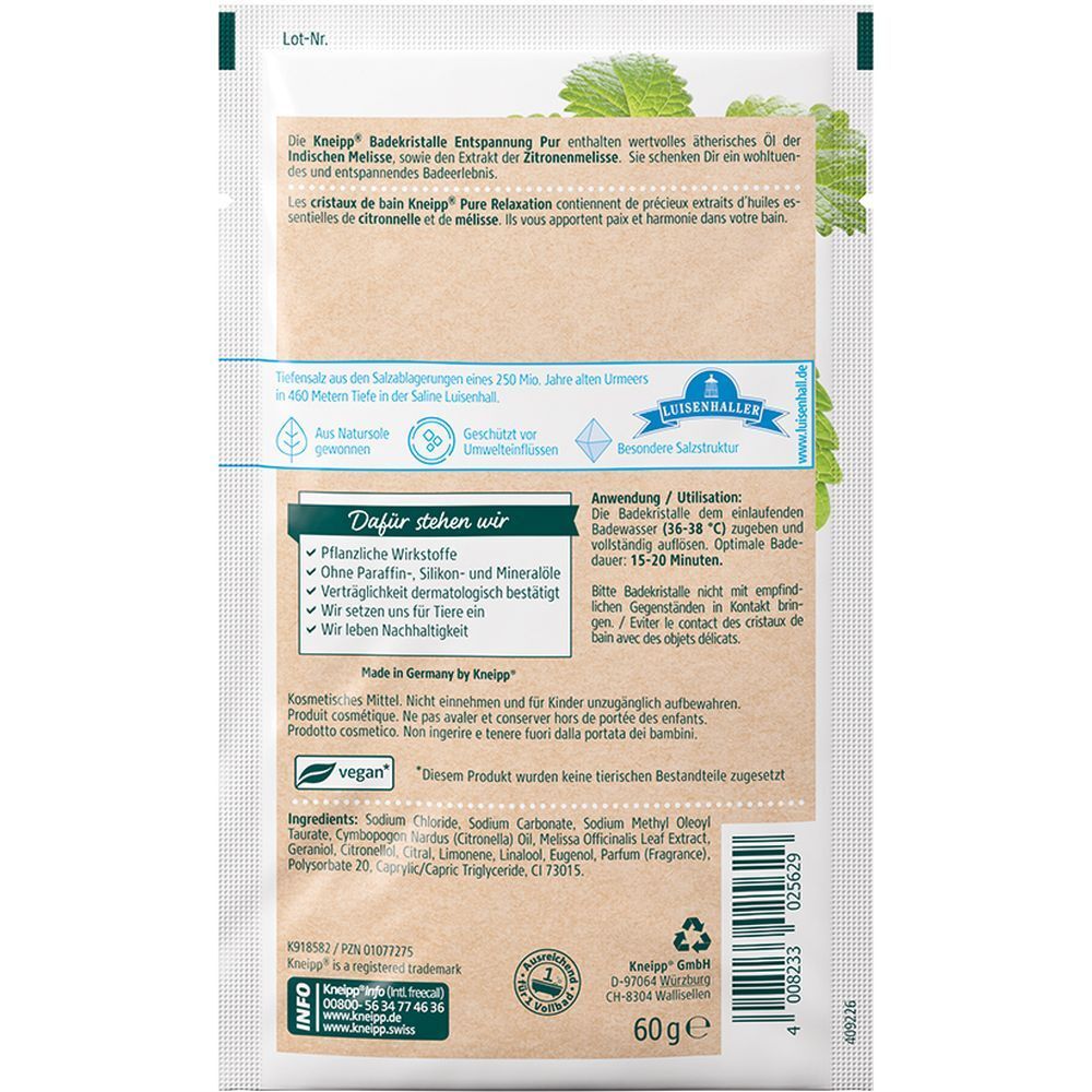 Kneipp® Badekristalle Entspannung Pur Melisse