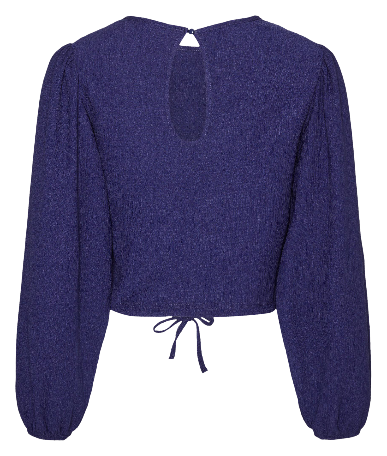 BARI - Top court droit col rond| Bleu