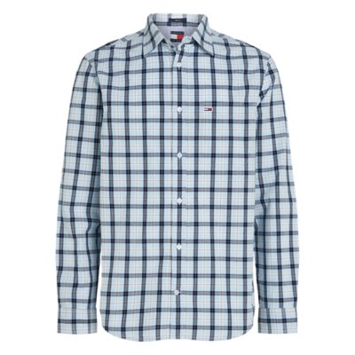 Chemise à manches longues homme Tjm Poplin Check TOMMY HILFIGER