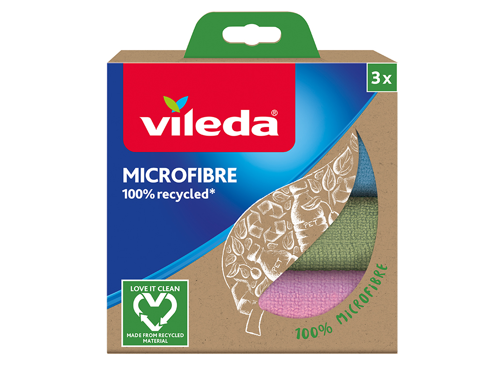 PANO VILEDA MICROFIBRAS RECICLADO 3UN