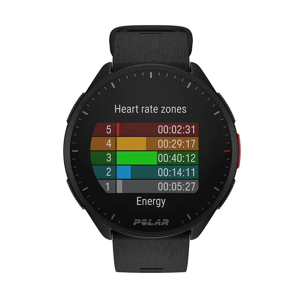 Polar Pacer Sporthorloge Zwart S-L