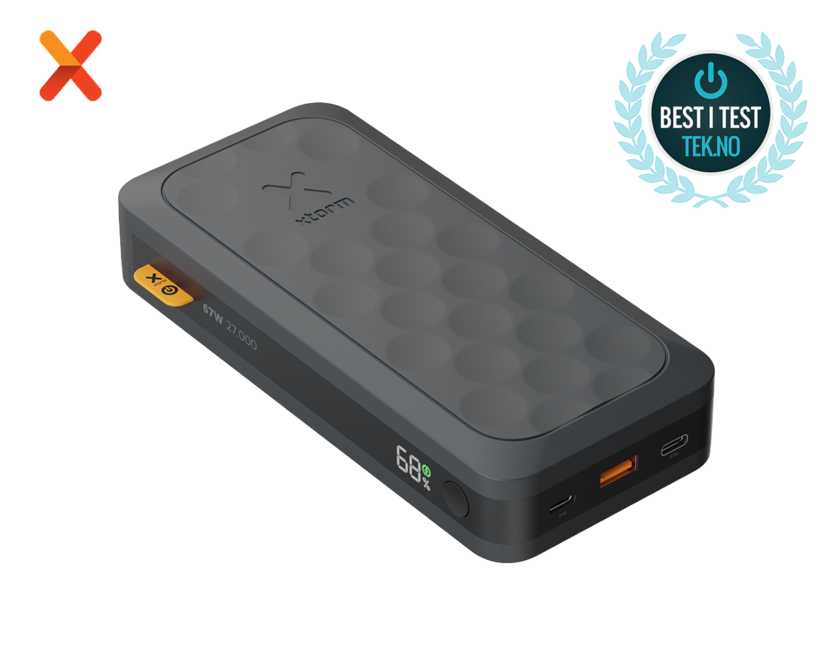 Xtorm - Powerbank USB-C PD 67W 27.000mAh 2xUSB-C Sort