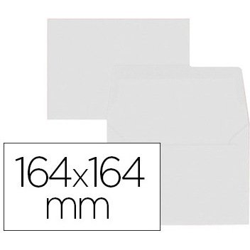 Paquet d'enveloppes Oxford 164x164 x20 gommee patte pointue blanc