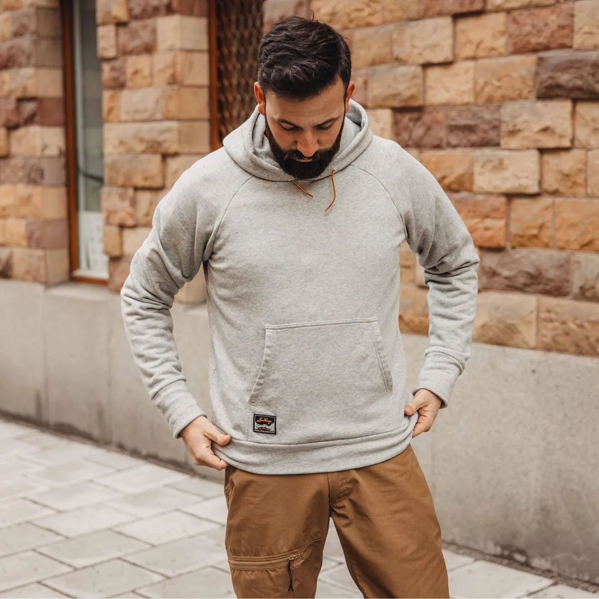 Lundhags Men's Järpen Hoodie Light Grey