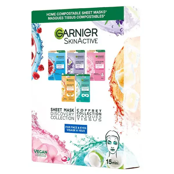 Máscaras de tecido da coleção Garnier 5