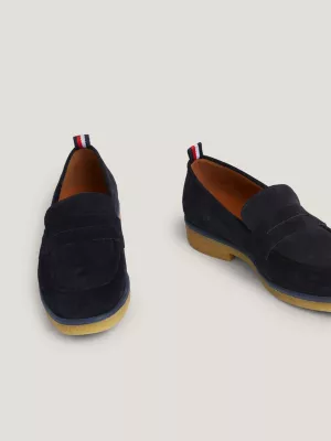 Mocassins de camurça com monograma TH