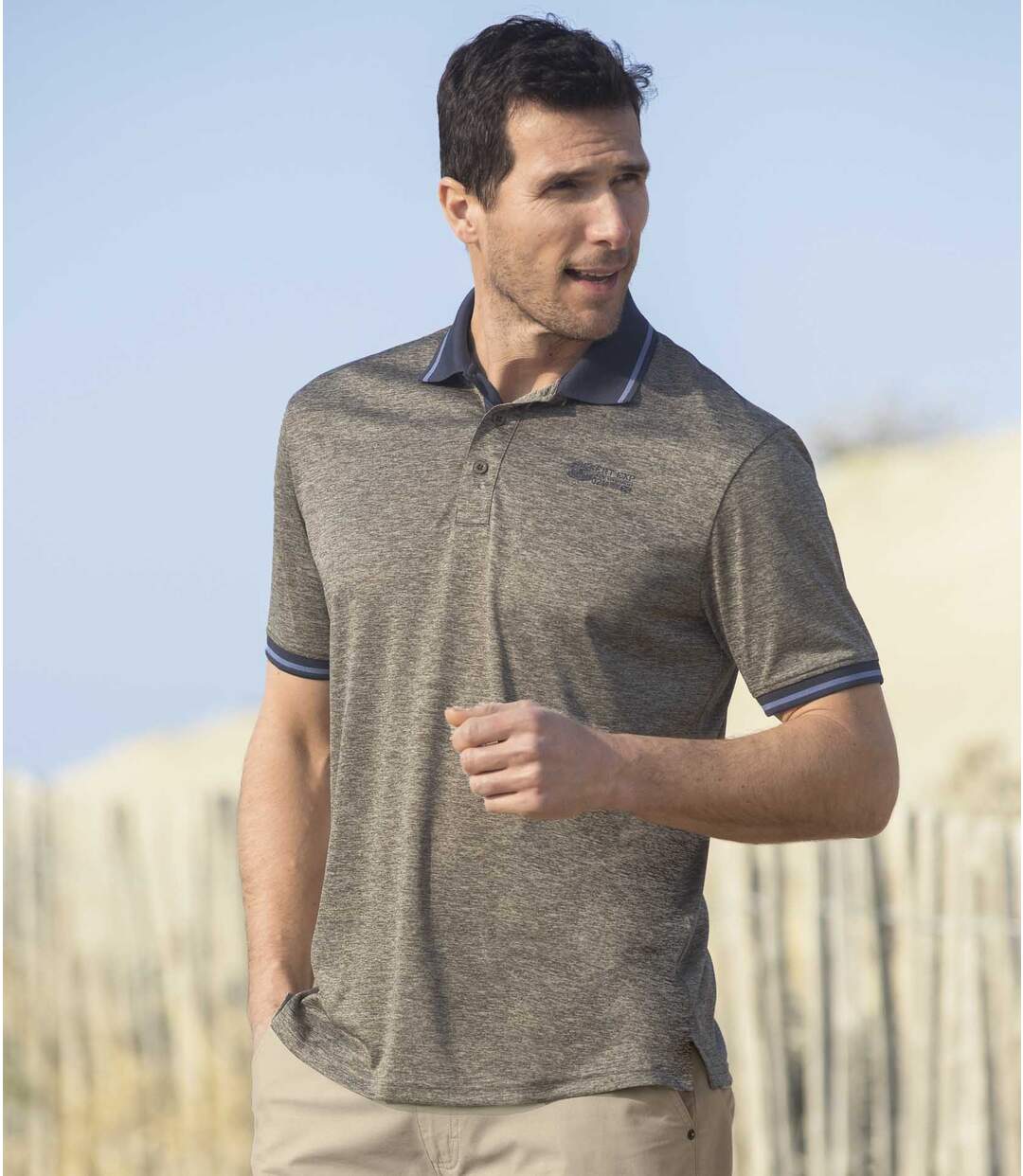 Lot de 2 Polos Sport Effet bicolore