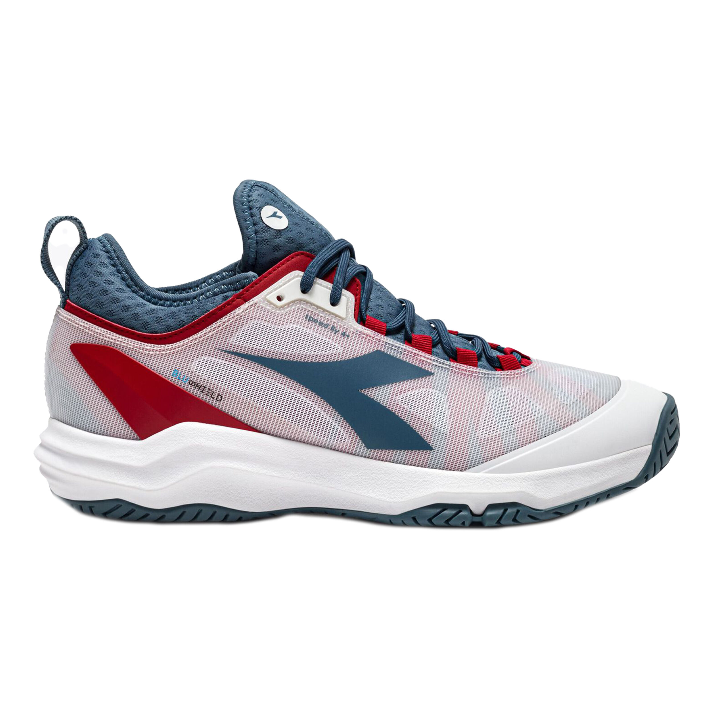 Diadora Speed Blushield Fly 4 + Chaussures Toutes Surfaces Hommes - Blanc , Bleu Petrol