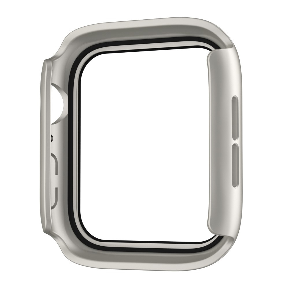 Apple Watch (41 mm) Hardcase Bumper   Display Schutzglas (IP68) - Grau