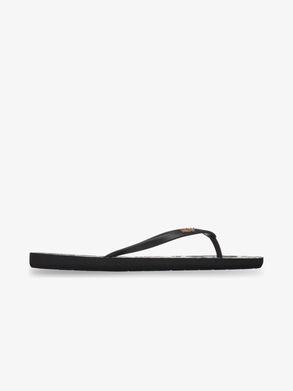 New Viva Printed Tongs Noir Femme