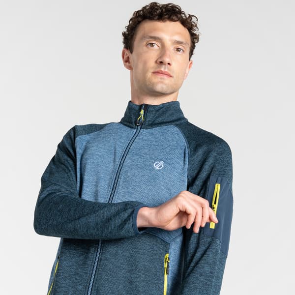 Veste polaire randonnée DARE 2B TORREK FLEECE MOONLIGHT DENIM/NEON SPRING