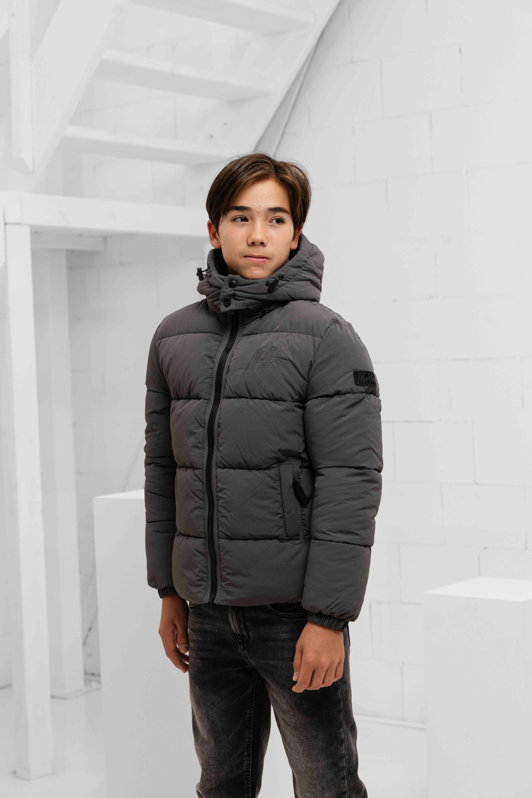 Malelions Donn Puffer Winterjas Kids Grijs