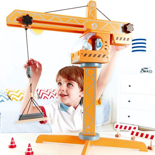 Hape houten hijskraan E3011