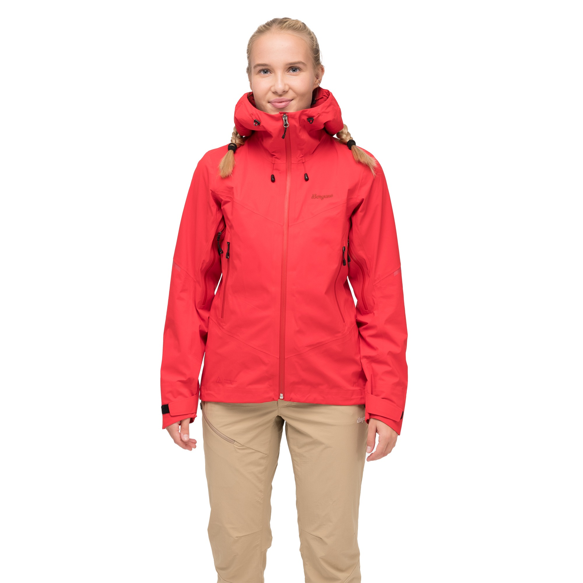 Rabot Allround 3L Shell Jacket Dame Fire Red