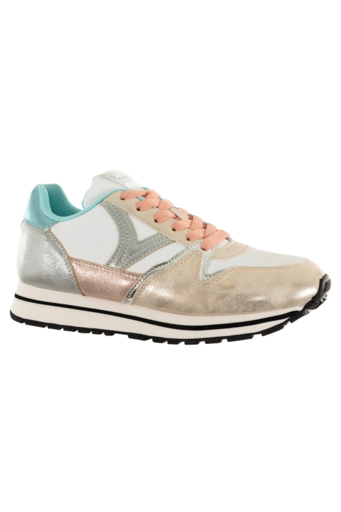 Baskets basses victoria cometa metal multicolor 32 celeste