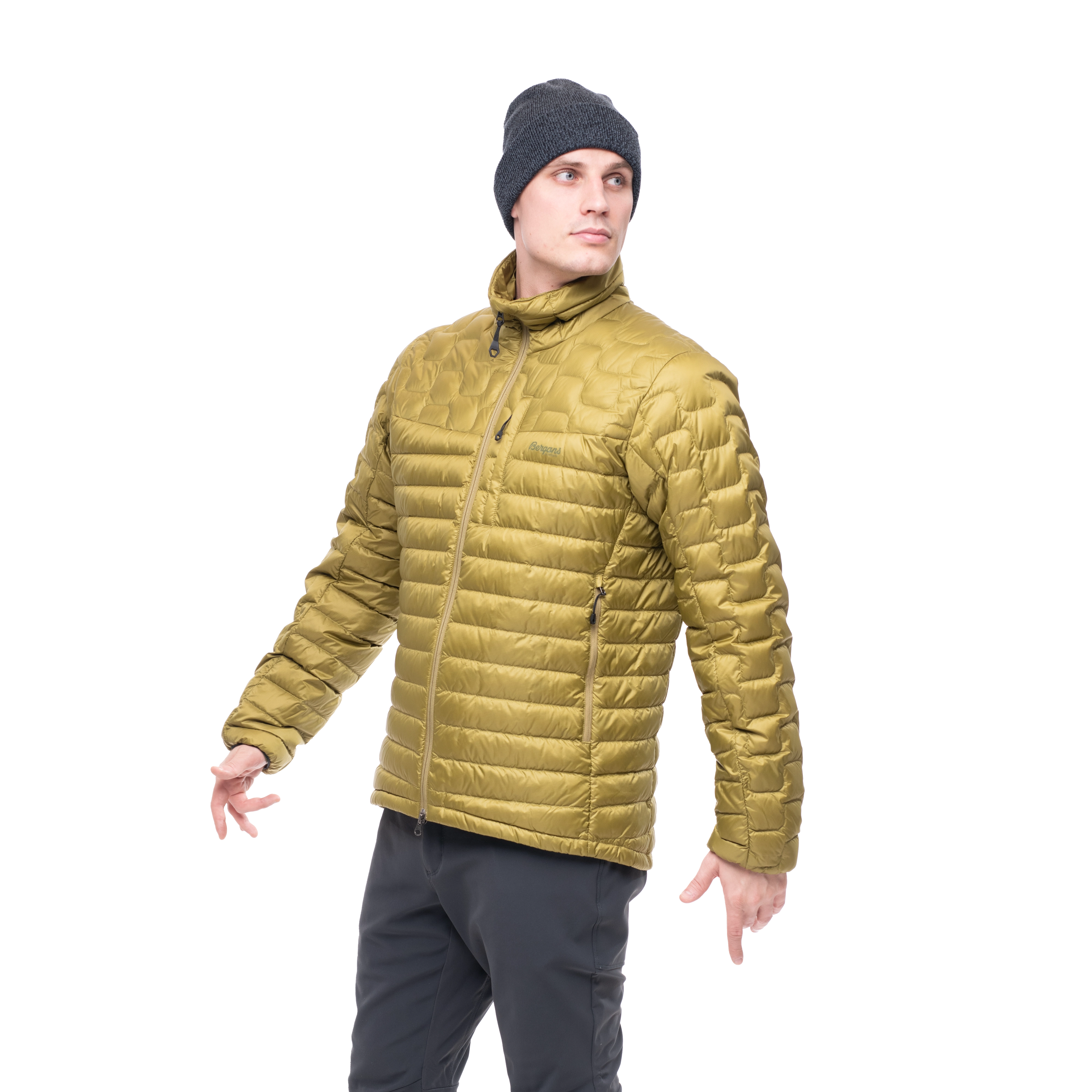 Magma Light Down Jacket Men Olive Green