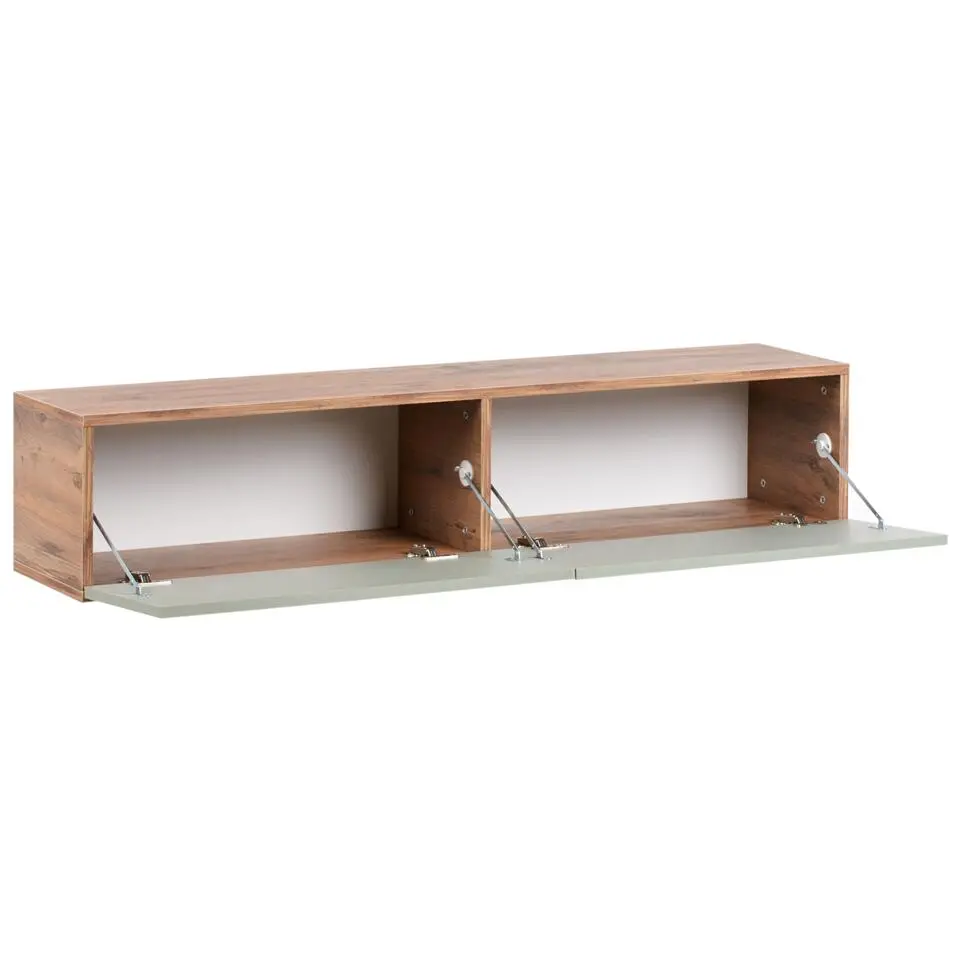 GLADSTONE - Wandgemonteerd TV-meubel - Lichtgroen- 140 cm - Vezelplaat