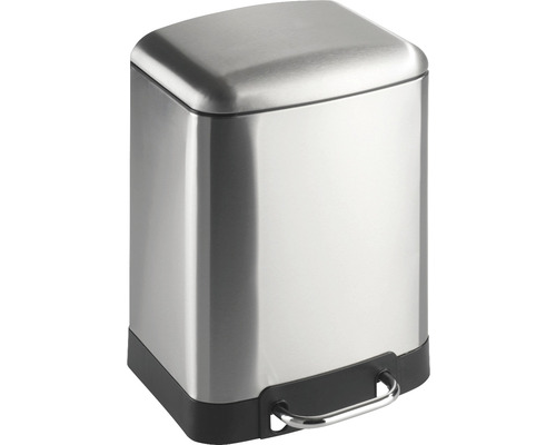 Wenko pedaalemmer Easy Close 6 l antraciet metallic
