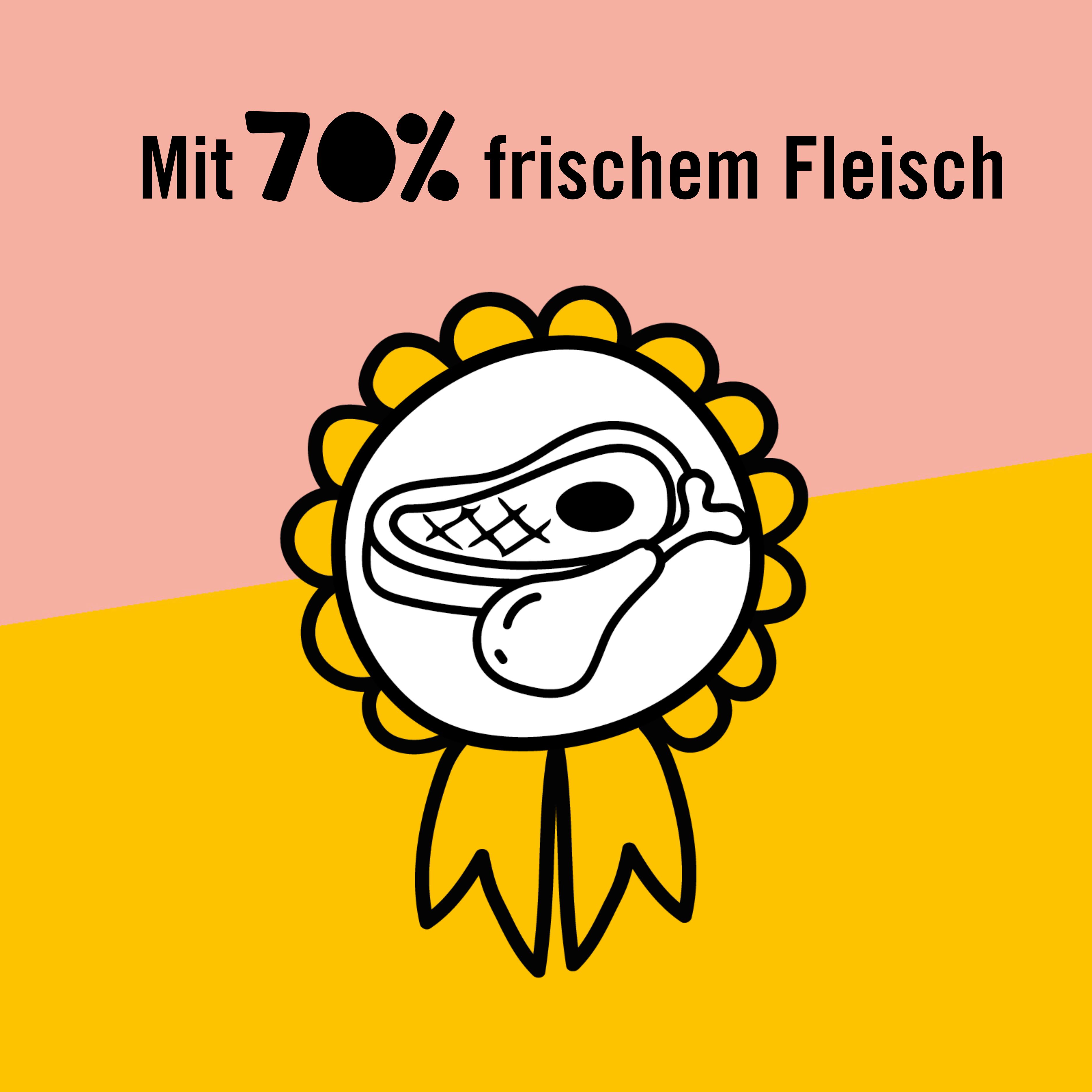Dogs’n Tiger Adult, Katzenfutter, Frohsinn, Katzen Nassfutter, Getreidefrei, Geflügel & Kürbis