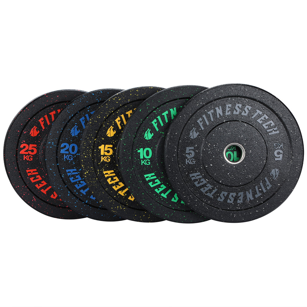 Disco Bumper Plate Hi Temp Musculación Fitness Tech 15kg