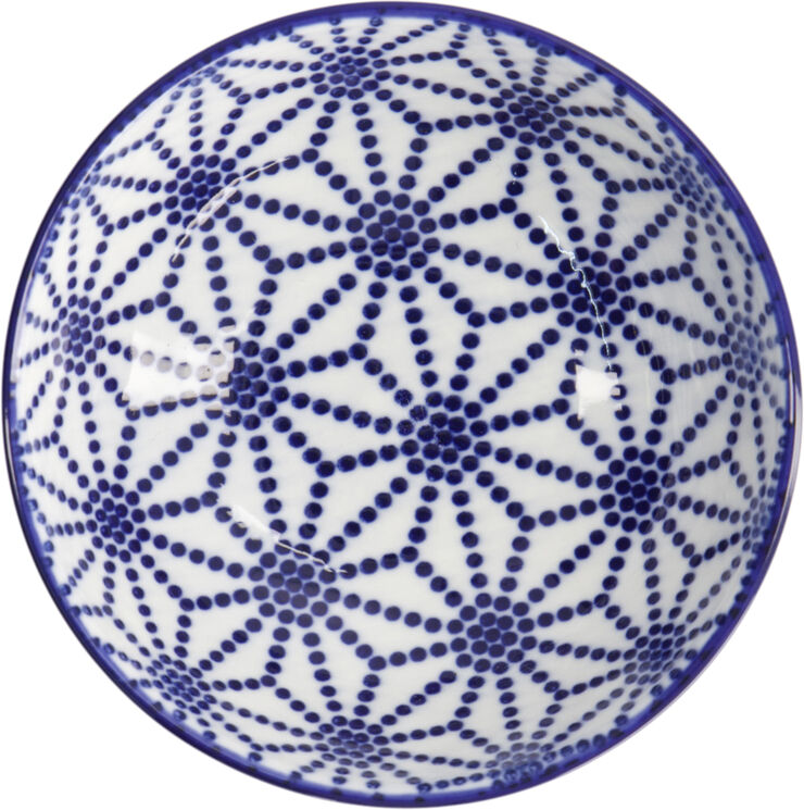 Tokyo Design Studio Nippon Blå fad 9,5x3cm Stjerne Blue/white