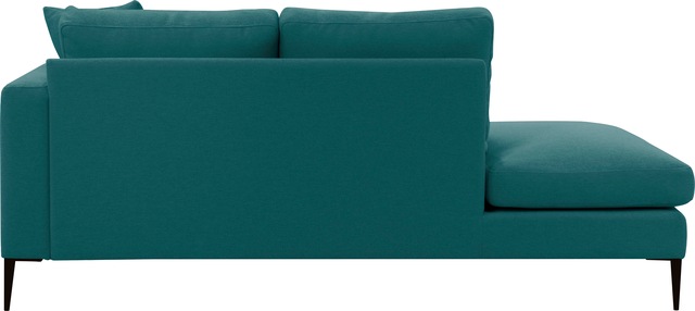 Home affaire Recamiere »Cozy Chaiselongue, Masse B/T/H: 195/97/80 cm« mit losen Kissen und Metallbeinen, Armlehne links oder rechts wählbar
