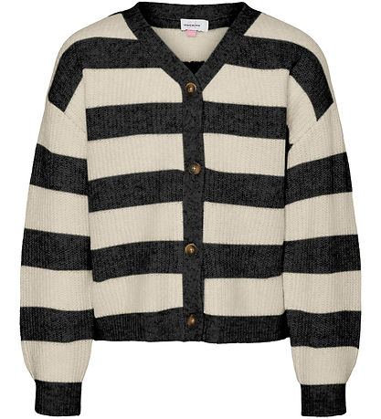 Vero Moda Girl Cardigan - Strick - VmNatahlie - Black/Small Stri