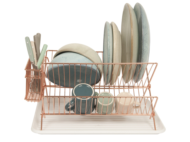 Dish rack copper