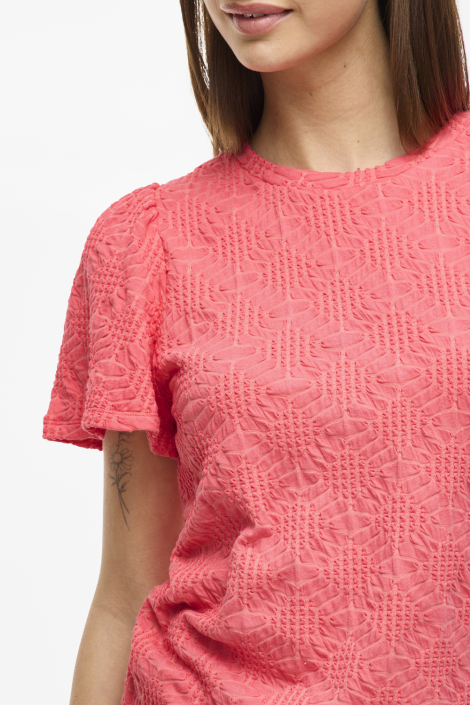 Vila roze dames t-shirt