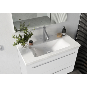 Atlantic badkamermeubel Sienna met spiegel - wit 60 cm