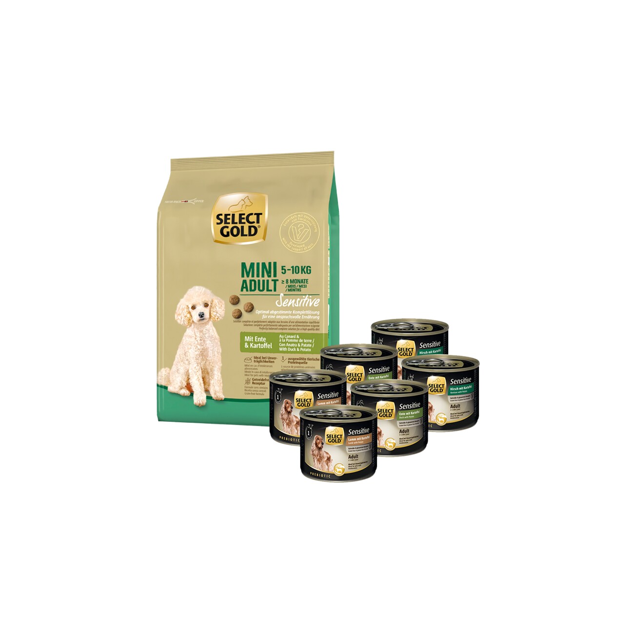 SELECT GOLD Adult Mini Mischfütterungs-Set 7tlg.