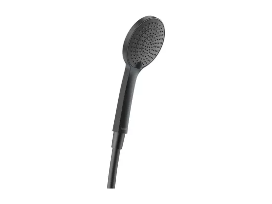 Pommeau de douche 3 jets DURAVIT Universal avec curseur noir mat + flexible de douche