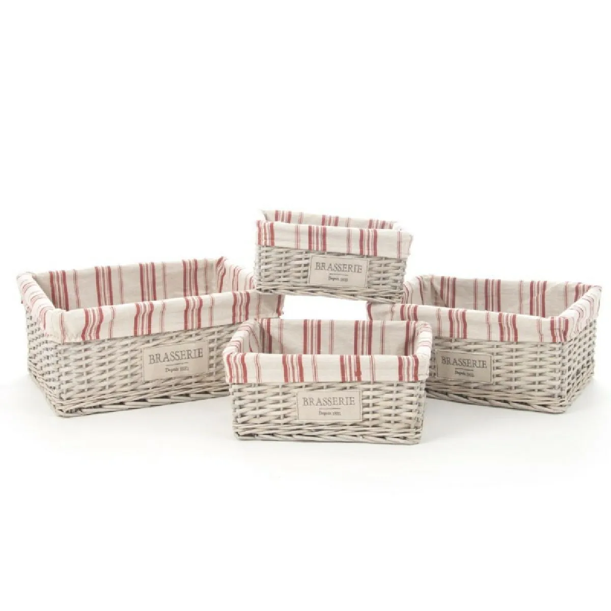 Lot de 4 Paniers Bistrot