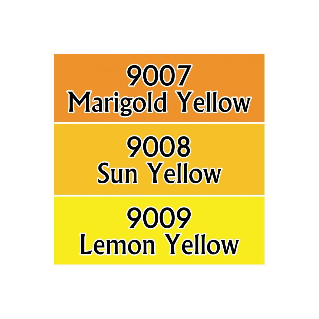 Reaper Master Series Paints Triads: Yellows
