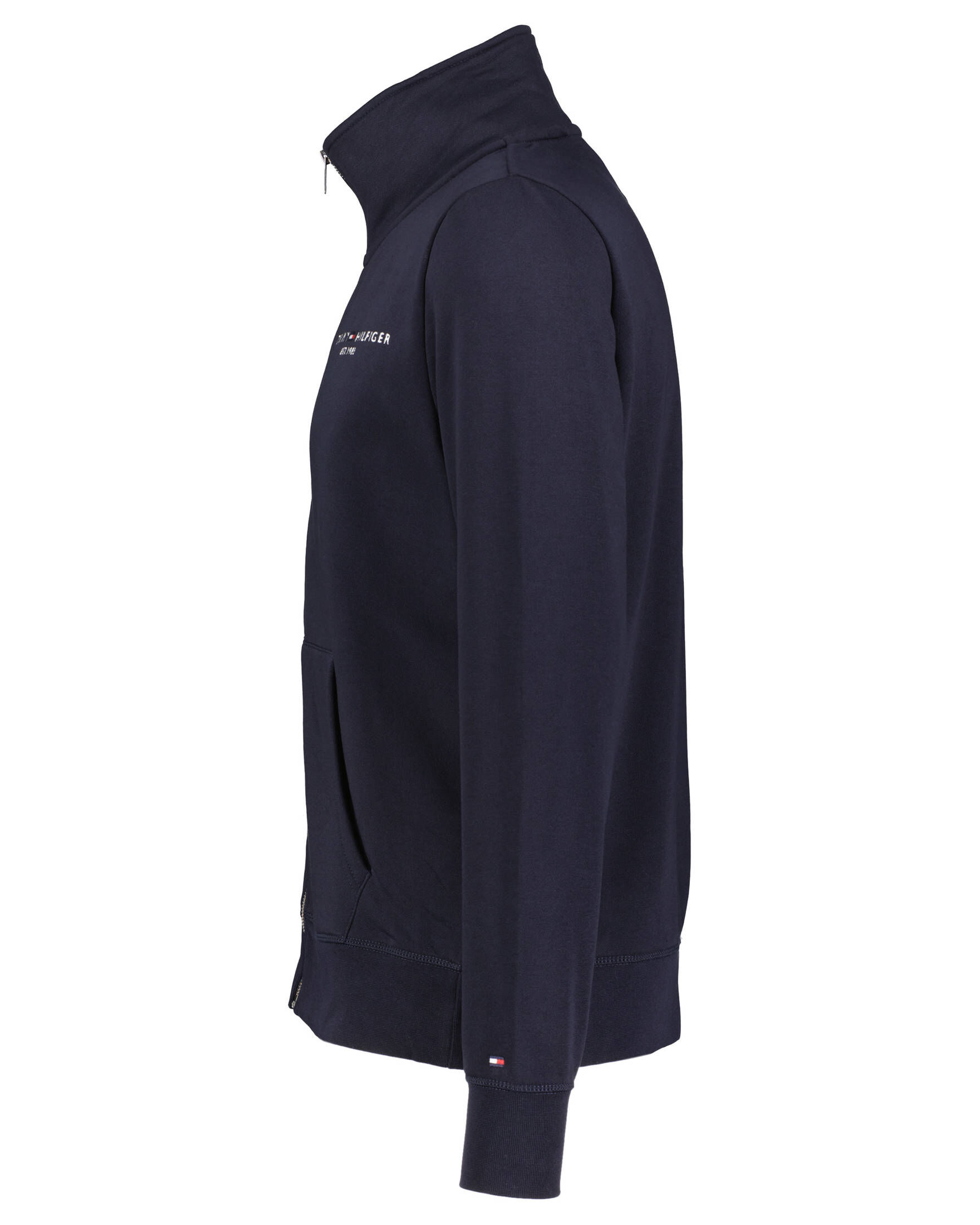Tommy Hilfiger| Herren Sweatjacke LOGO ZIP THRU STAND COLLAR