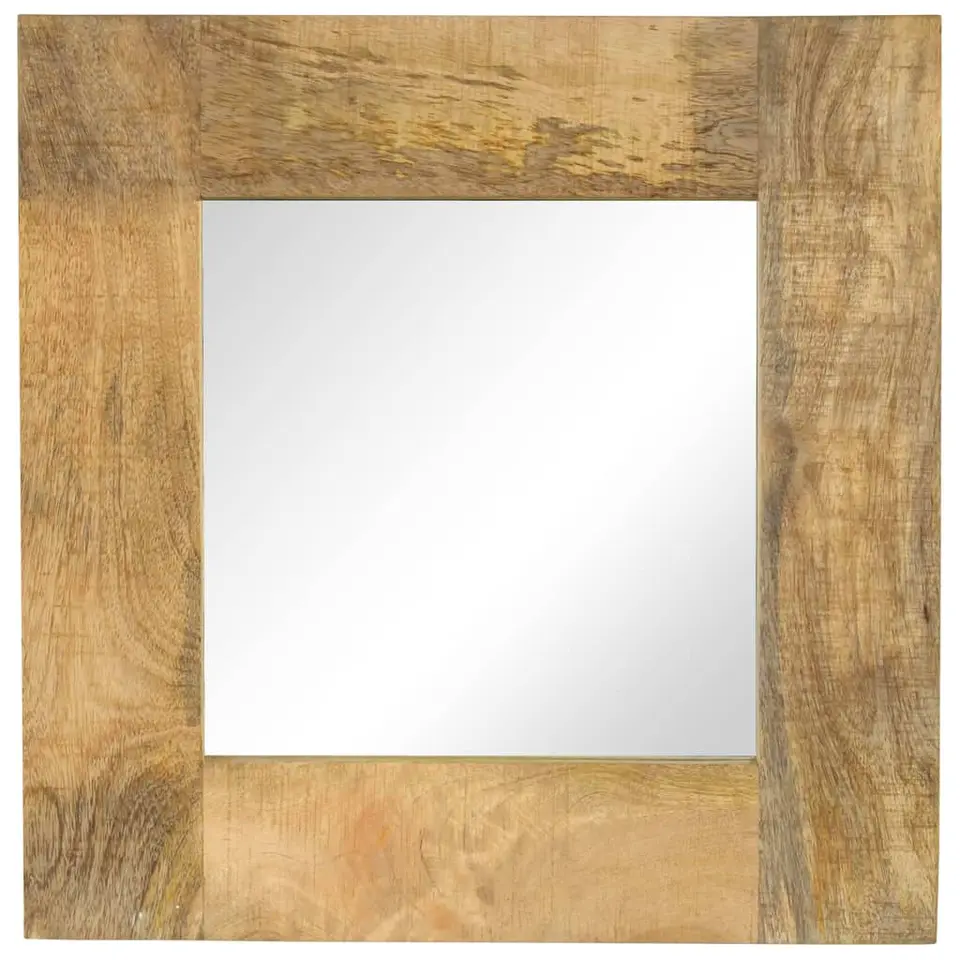 vidaXL - Spiegel - Bruin - Hout - 50 x 50 cm