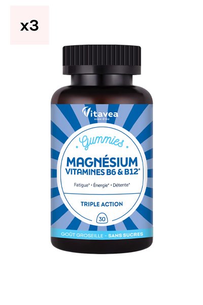 Gummies détente - Magnésium, vitamine B6 & B12 - 3 mois