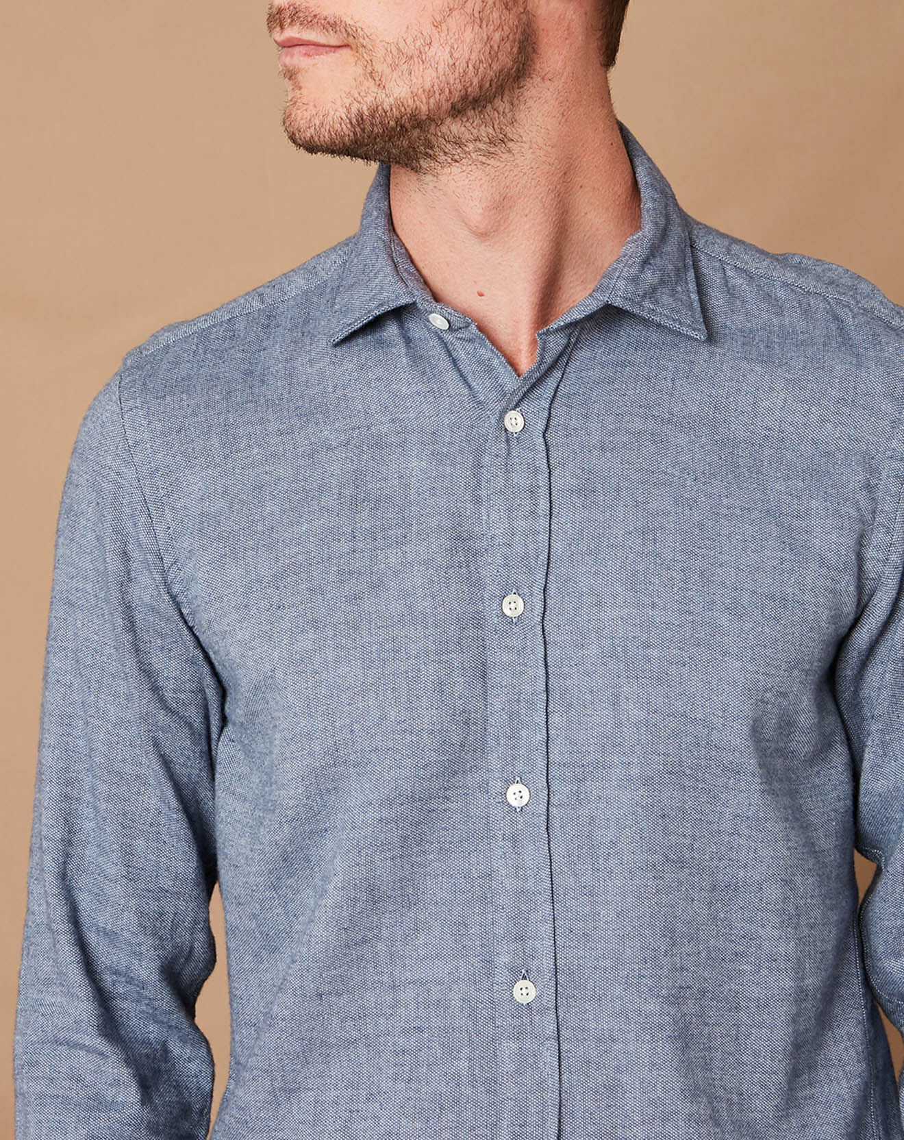 Hartford Chemise Slim Sammy bleu/gris clair
