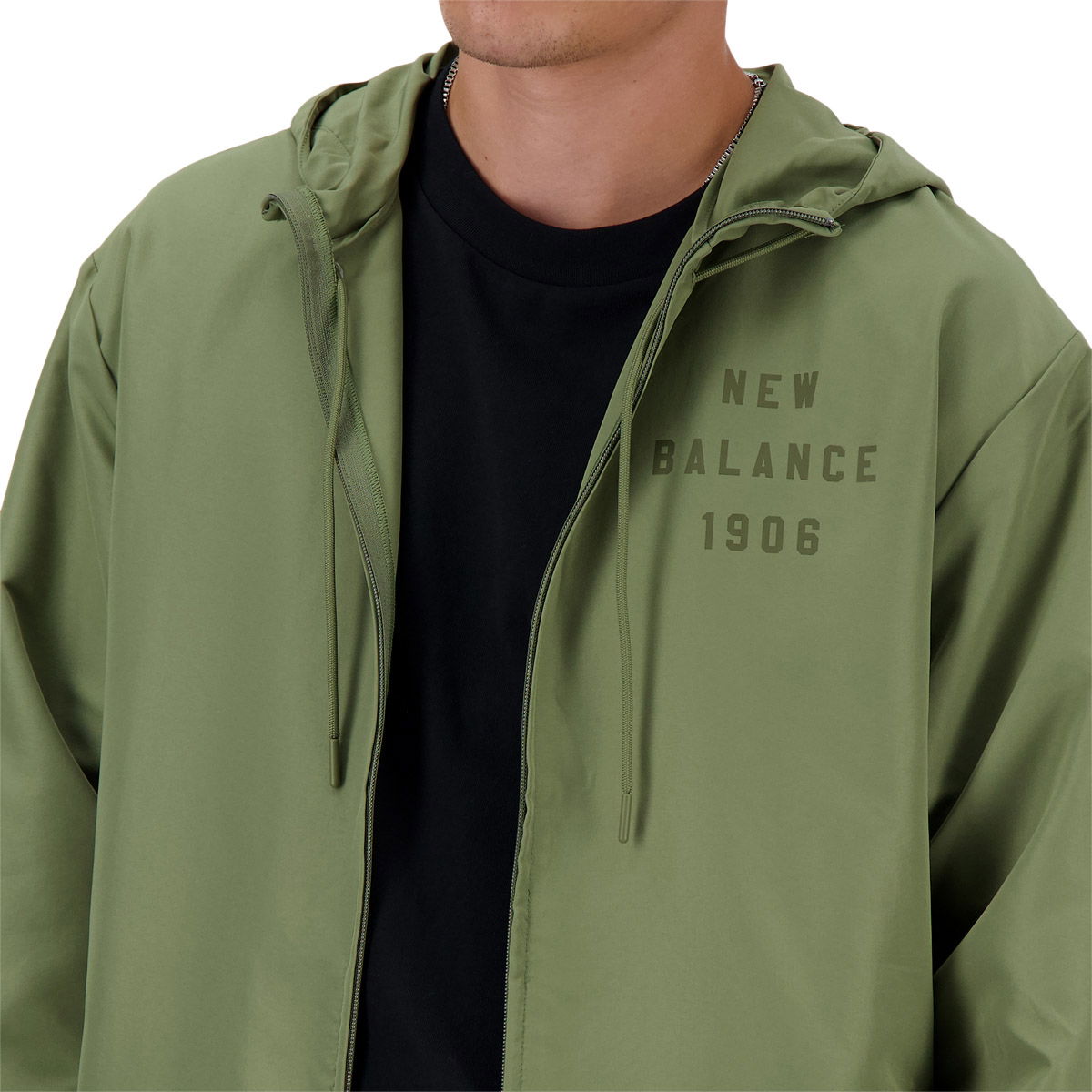 New Balance Graphic Full Zip Woven Jakke Herre