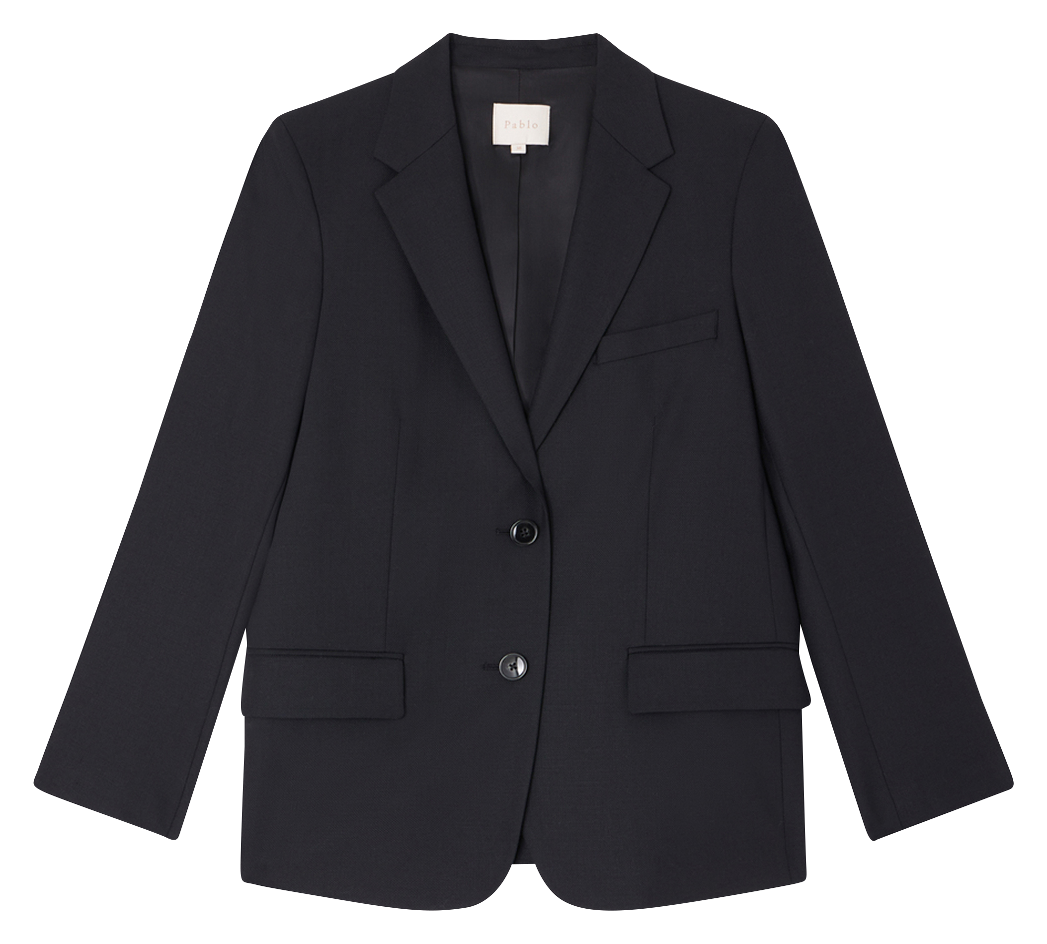 MELINDA - Veste de tailleur en laine mélangée | Noir