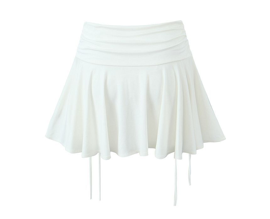 Ulark - Balletcore hoge taille effen mini A-lijn rok