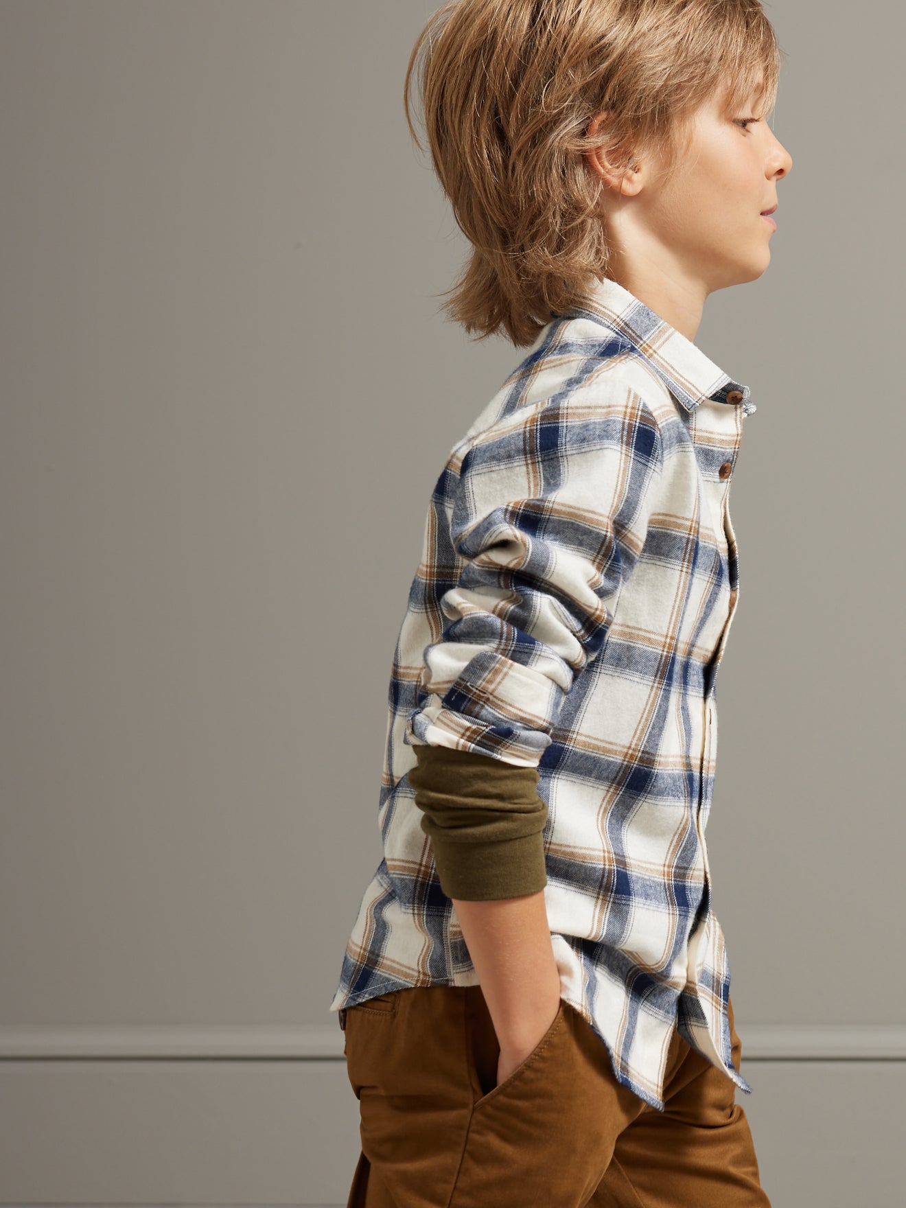 Chemise Garçon grands carreaux