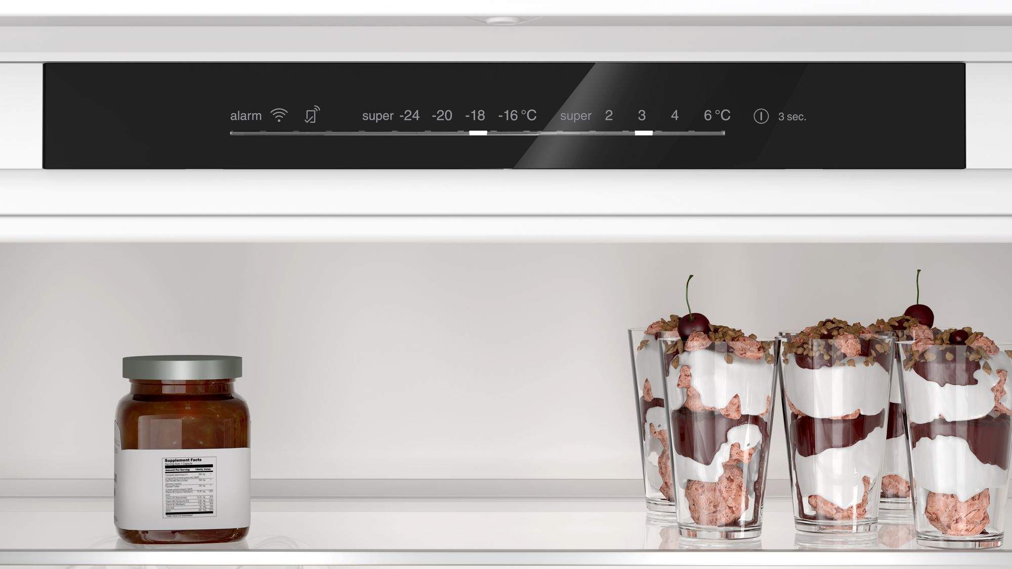 PRODUTO RECONDICIONADO # Refrigerador Combinado Embutido Série 4 193,5 x 70,8 cm Porta Fixa KBN96VFE0-B