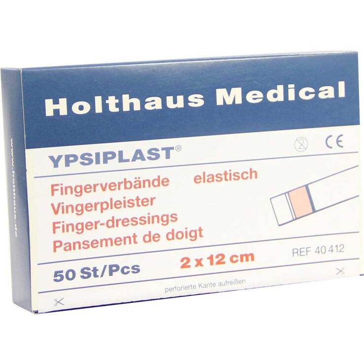 Fingerverband Ypsiplast 2x12 cm elastisch haut, 50 St