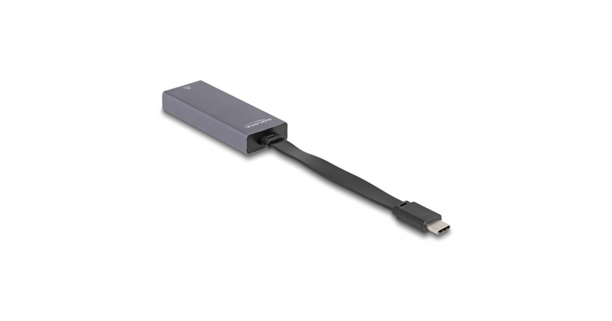 DeLOCKUSB-C > 2.5 Gigabit LAN slim netwerkadapter  (Grijs)