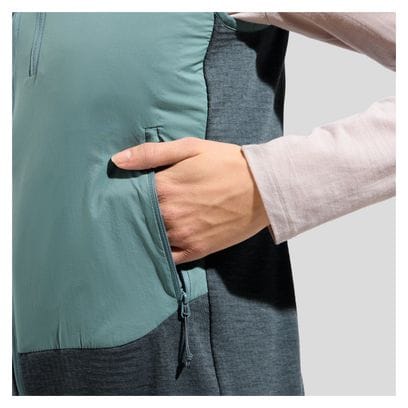 Gilet Hybride Femme Odlo Ascent Vert/Gris