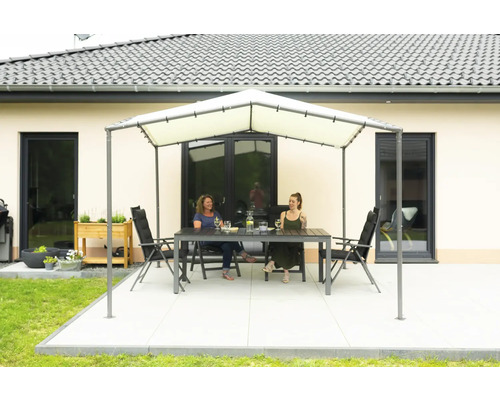 Gazebo ShelterLogic Steel Canopy Pacifica 1010 317 x 317 cm lichtgrijs