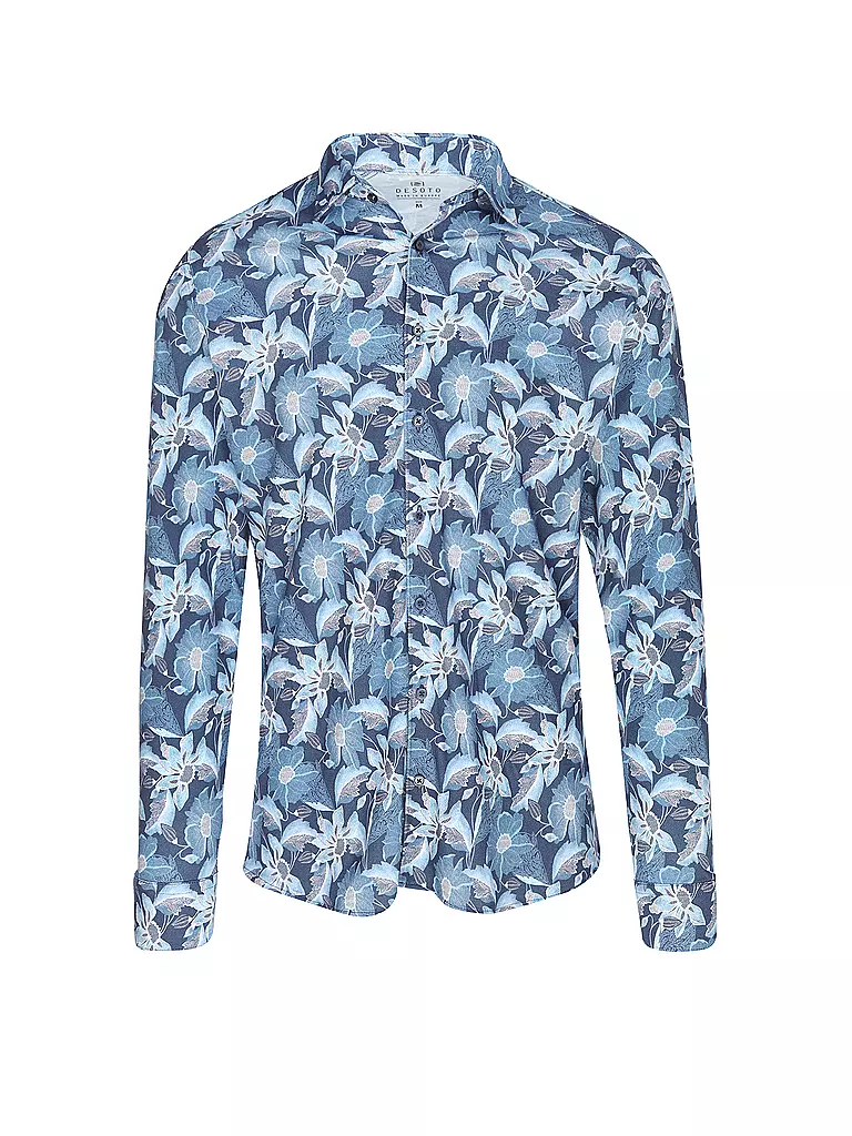 DESOTO Jerseyhemd Slim Fit  dunkelblau