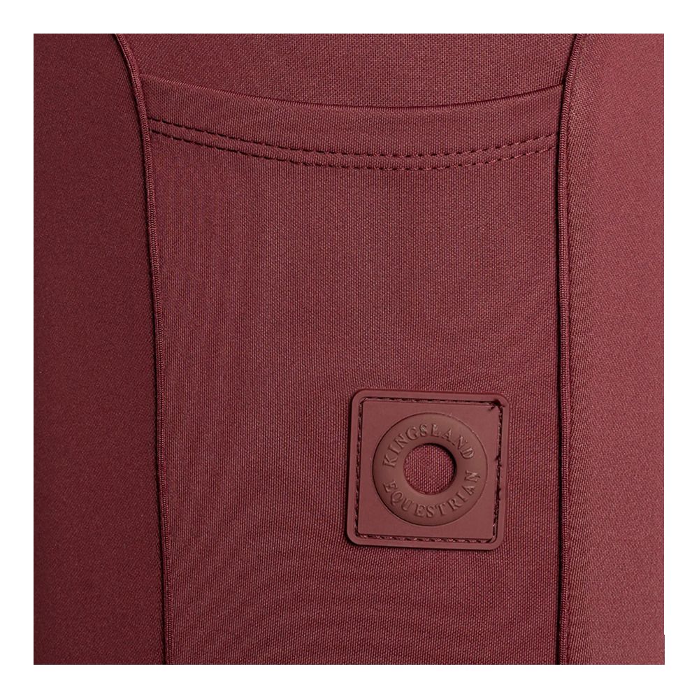 Kingsland KLKATTIE F-TEC4 F-GRIP - Legging fond de peau siliconé Femme red port royal