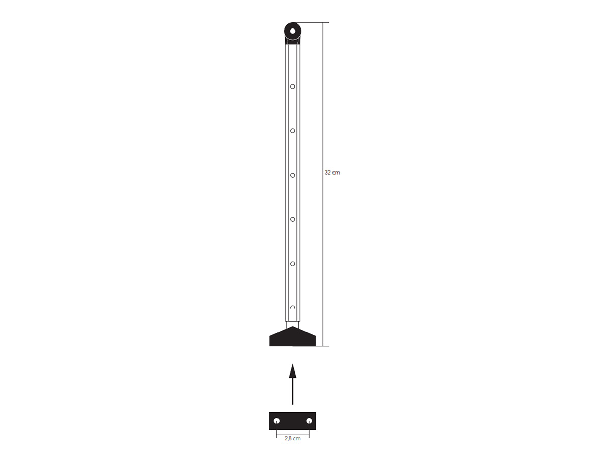 Obelink klik-klak raamuitzetter - 32 cm